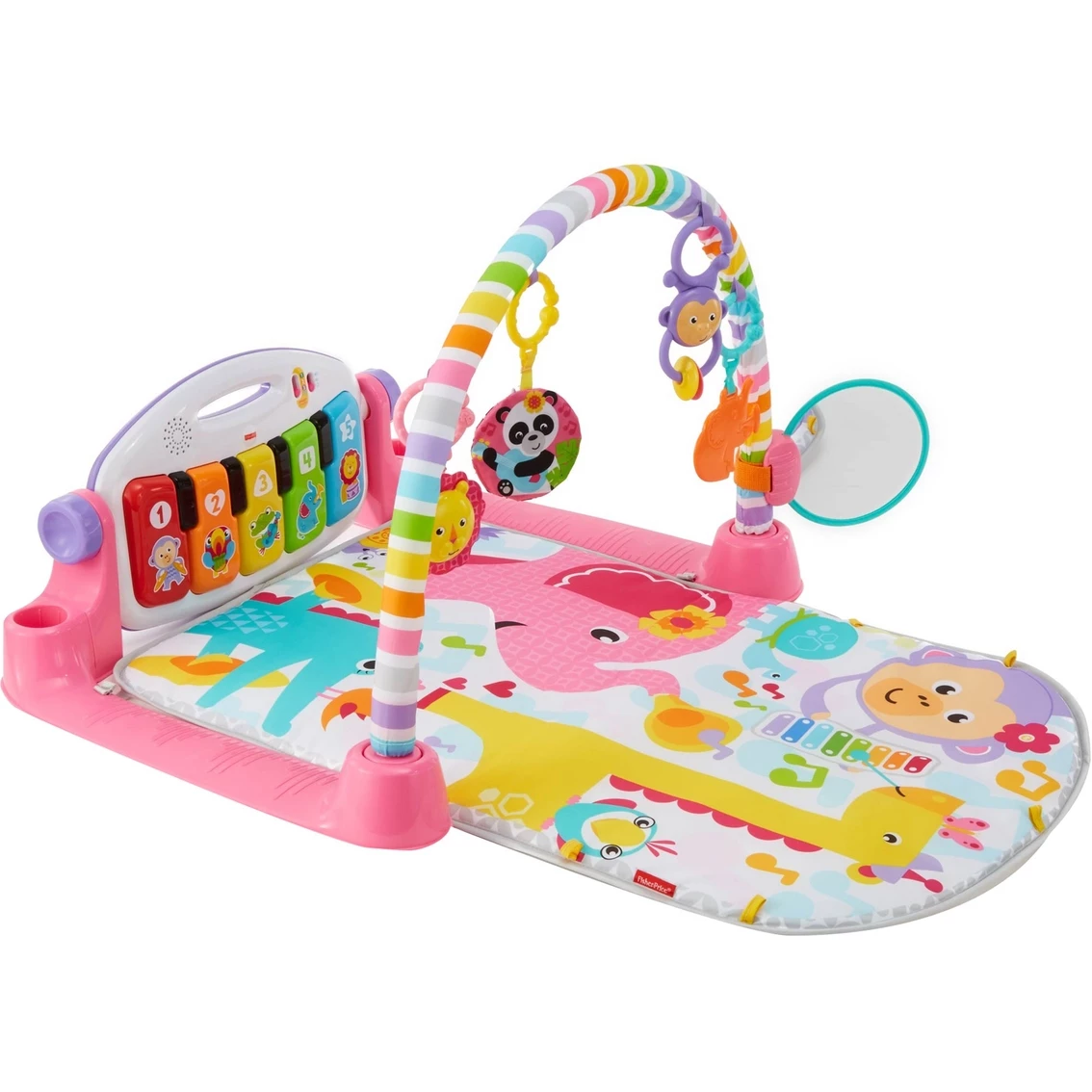 Budget π₯° Fisher-Price Deluxe Kick And Play Piano Gym Pink β€οΈ 3 Budget π₯° Fisher-Price Deluxe Kick And Play Piano Gym Pink β€οΈ