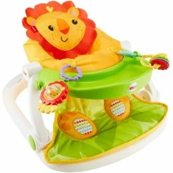 New 🎉 Fisher-Price Sit Me Up Lion Floor Seat With Toy Tray 🤩