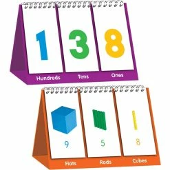 Discount 🥰 Other Brands Junior Learning Base Ten Educational Flip Card Set ✔️