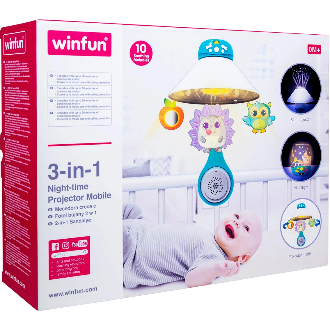 New ⭐ Winfun 3 In 1 Nighttime Projector Mobile ❤️ 6 New ⭐ Winfun 3 In 1 Nighttime Projector Mobile ❤️ - Image 4