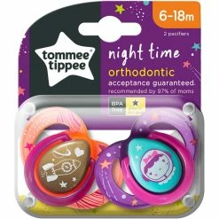 Cheap 🛒 Tommee Tippee Night Time Glow In The Dark Pacifiers Silicone Binkies, 6-18m, 2 Ct. 🎁