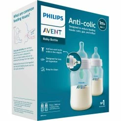 Coupon ✨ Philips Avent 9 Oz. Clear Anti Colic Baby Bottle With AirFree Vent 2 Pk. 😍