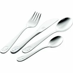 Hot Sale ⭐ Zwilling JA Henckels Zwilling J. A. Henckels Twin Kids Bino 4 Pc. 18/10 Stainless Steel Flatware Set 💯