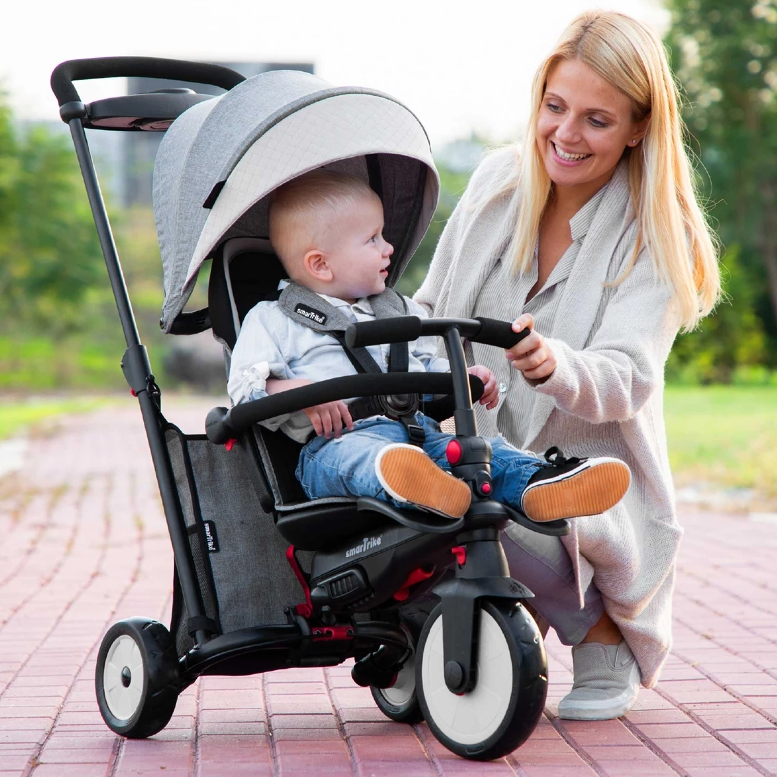 Best deal π₯ SmarTrike STR5 Gray 6 In 1 Stroller Tricycle π 7 Best deal π₯ SmarTrike STR5 Gray 6 In 1 Stroller Tricycle π - Image 5